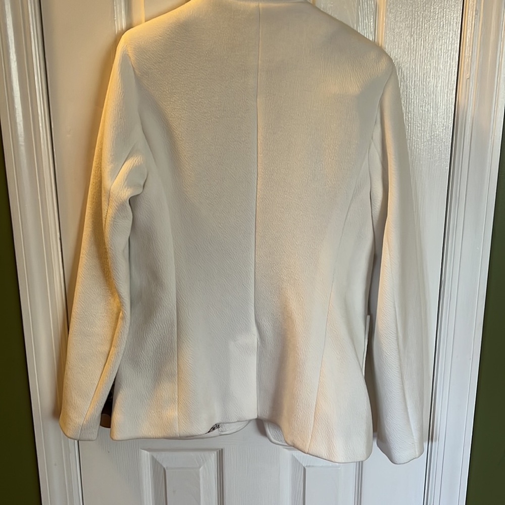 Dr2 White Single Button Jacket Front Two Pockets … - image 5